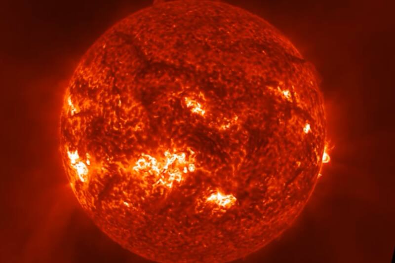 El registro fue compartido por los satélites de la NOAA.