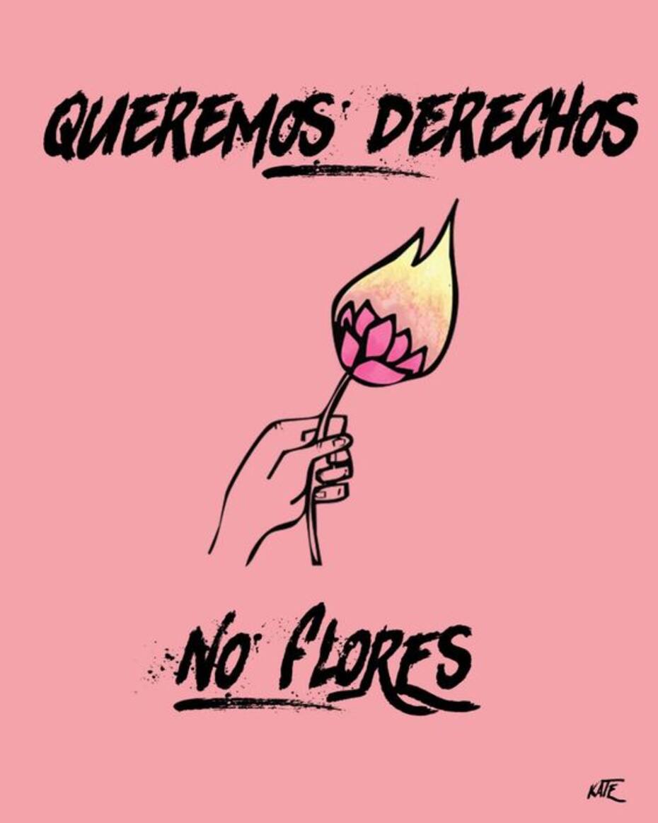 Estos son ideas para hacer carteles para este 8M.