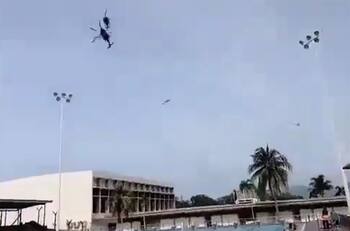 VIDEO | Dos helicópteros chocaron en Malasia: Hay 10 muertos
