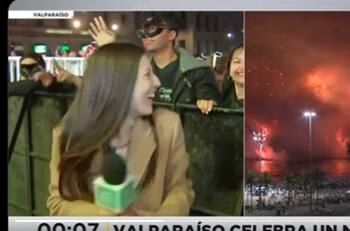 "Nace una estrella": Periodista de Meganoticias celebró bailando con todo el Año Nuevo en pleno despacho