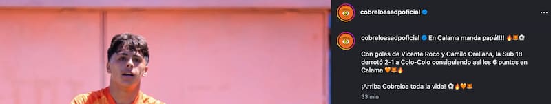 El Zorro revive el clásico con Colo Colo por redes sociales.