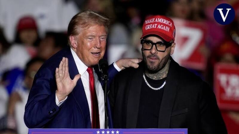 Nicky Jam entregó su apoyo público a Donald Trump, protagonizando una comentada situación en donde fue confundido por una mujer.