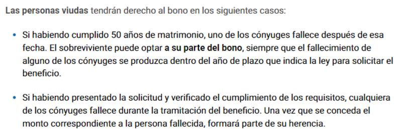 Requisitos para pedir el beneficio.