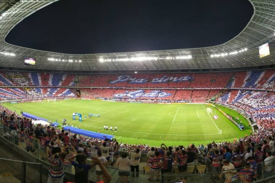El Estadio Castelao será el escenario del debut de Fortaleza y Palestino en la Copa Sudamericana 2023. (Crédito: @FortalezaEC)