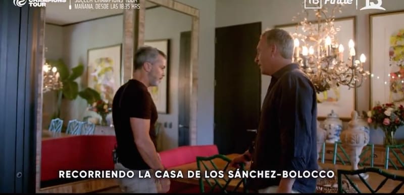 Cristián Sánchez mostró el lujoso comedor.