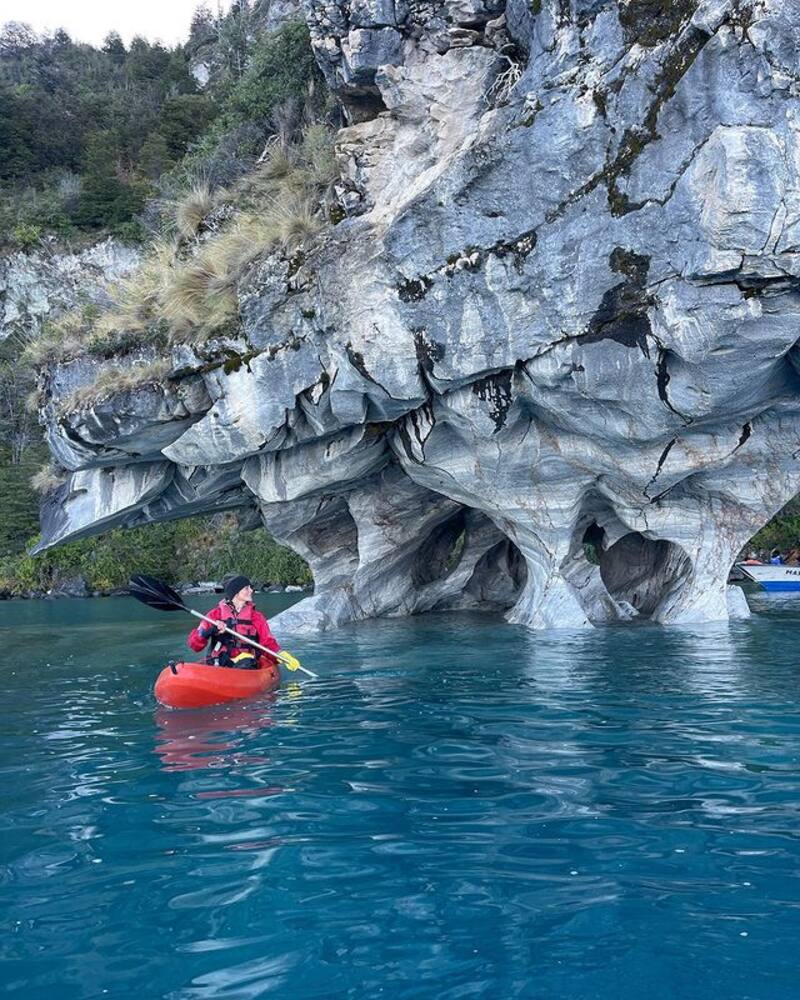 El viaje de Tonka Tomicic por el sur. Créditos: Instagram