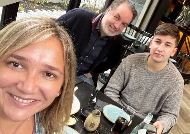 María José Hoffmann junto a Gonzalo Müller. Foto: Instagram.