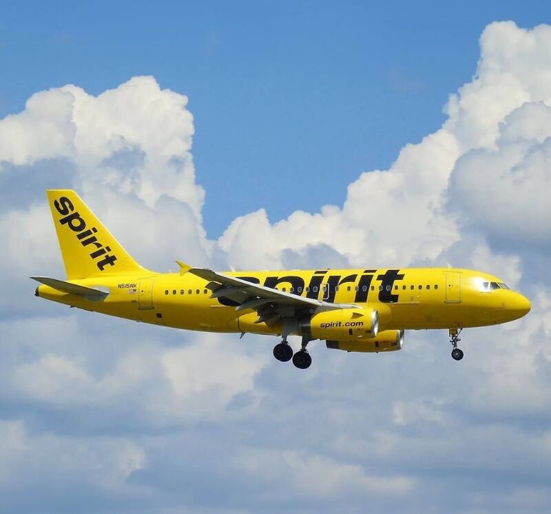 Spirit es la aerolínea low cost más grande de Estados Unidos. Créditos: @spiritairlines.