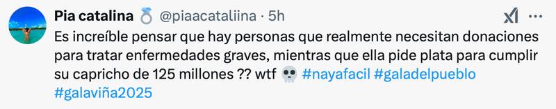 La infuencer se llenó de críticas.