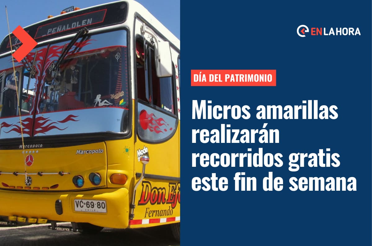 Micros amarillas vuelven a circular por Santiago este fin de semana: ¿Cuáles son los recorridos y dónde puedes subir gratis por el Día del Patrimonio?