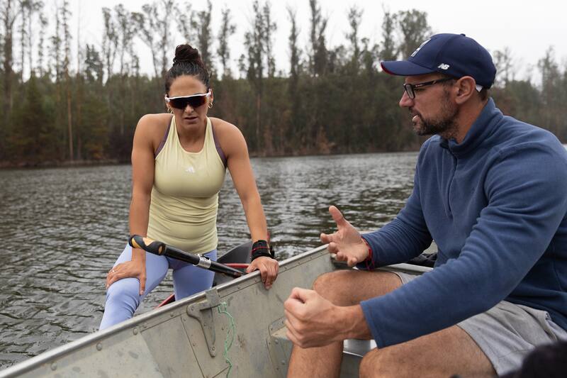 Maxime Beaumont, plata en Río 2016, en la categoría K1 en 200 metros, es el técnico de Coté. "El día uno lo conversamos y quedamos que si esto empieza a afectar nuestra relación, íbamos a priorizarla", dice la canoísta.