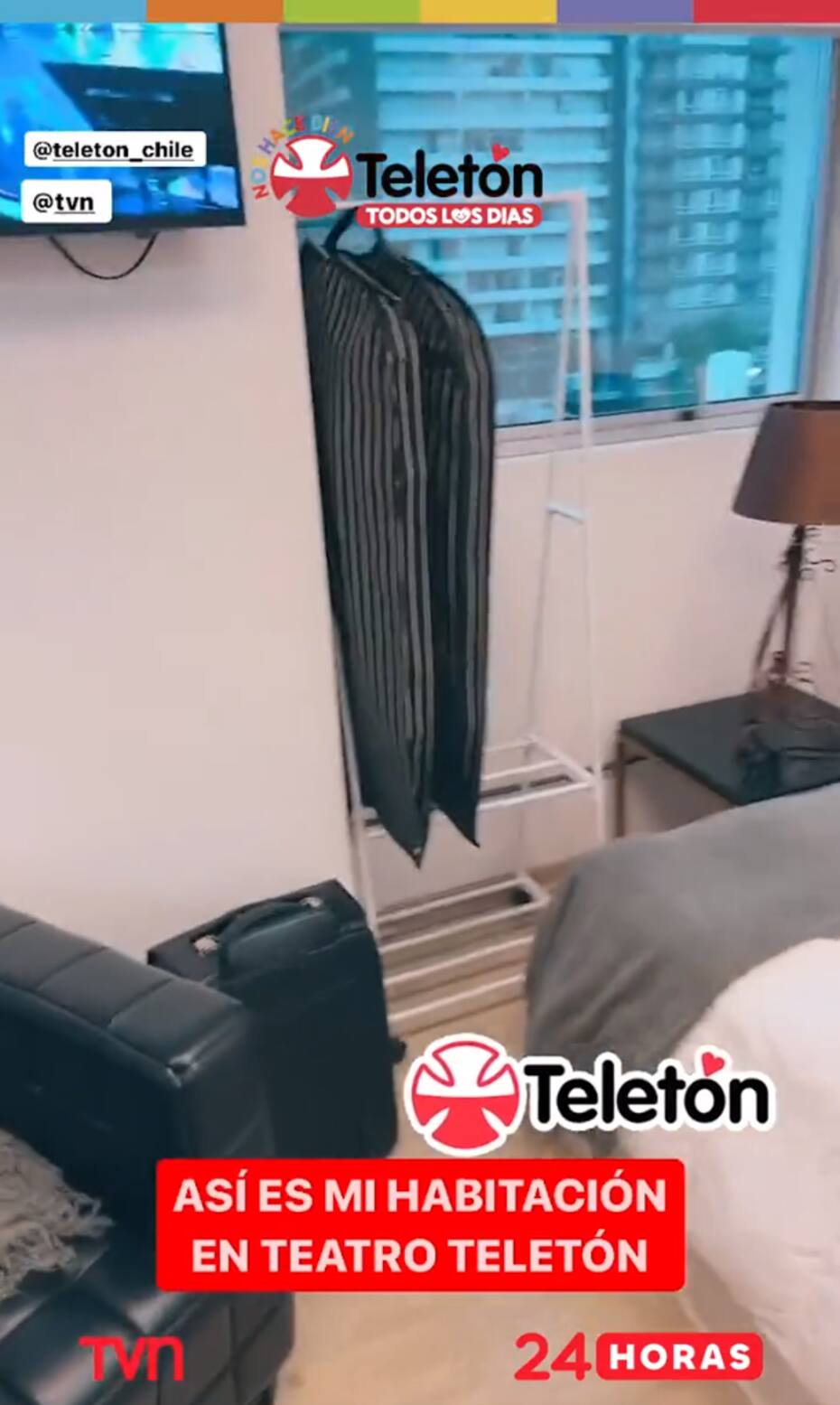 Eduardo Fuentes compartió por redes sociales un tour por la habitación y reveló un particular miedo que tiene respecto a su vecino, Pancho Saavedra.