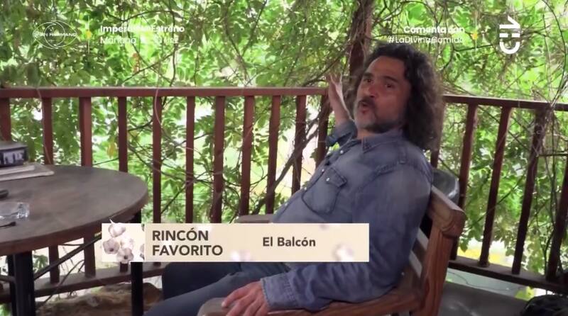 El rincón favorito de Arturo Ruiz-Tagle es su balcón. Créditos: CHV.