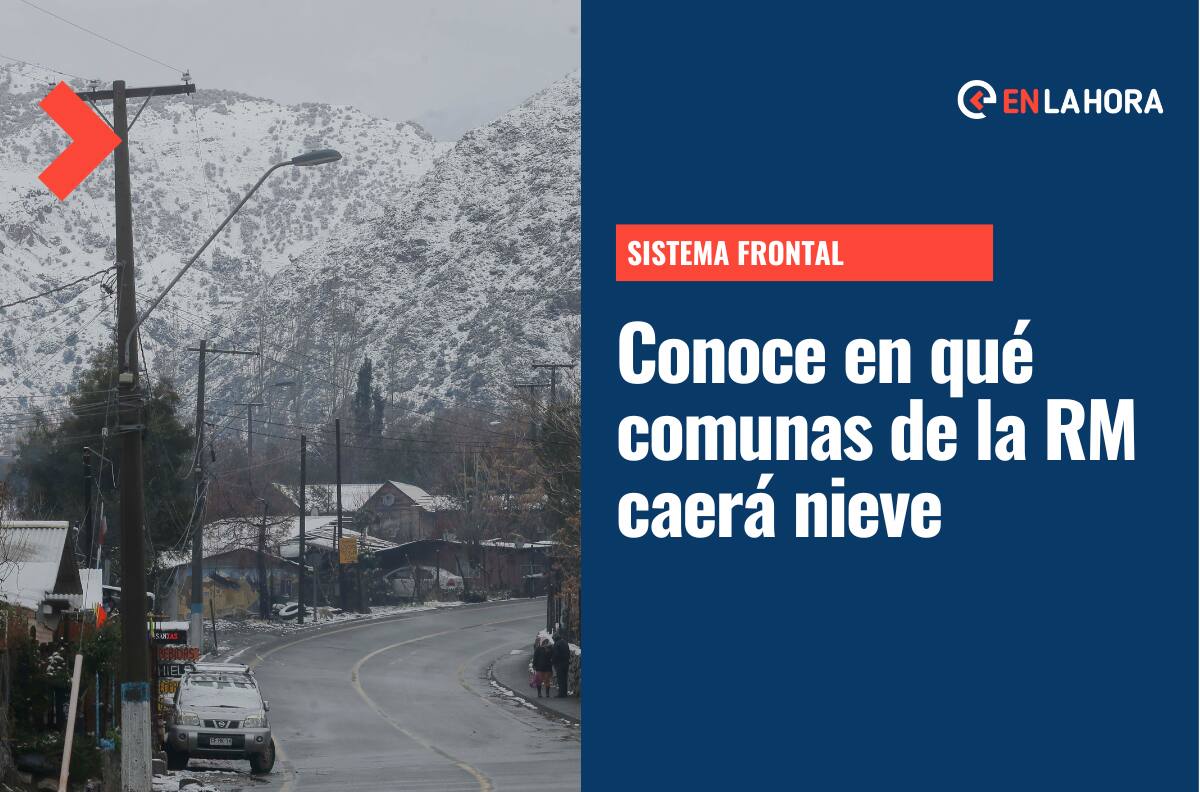 Nieve en la Región Metropolitana: ¿En qué comunas de la RM podría caer nieve este jueves 14 de julio?