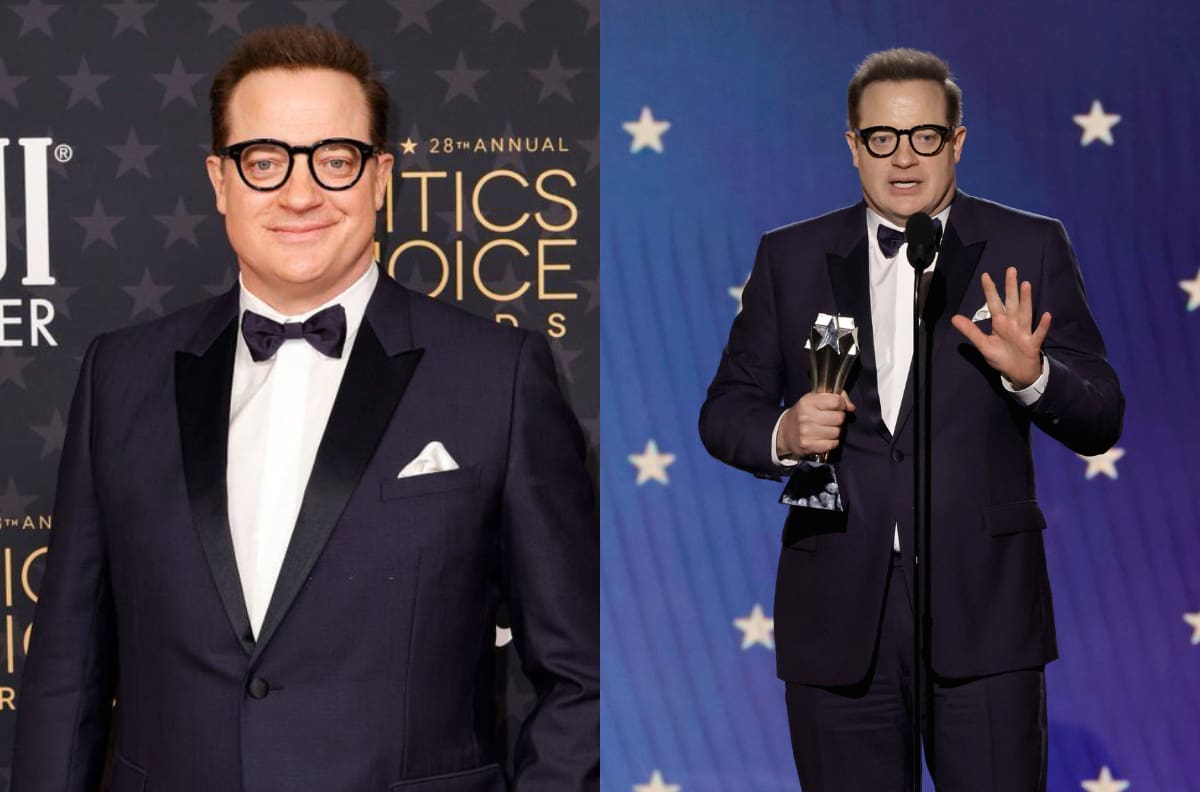 Brendan Fraser se emocionó hasta las lágrimas tras ganar premio en los Critics Choice