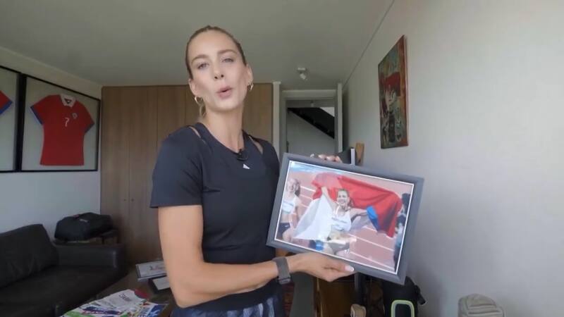 La velocista chilena mostró su recuerdo de los Juegos Panamericanos.