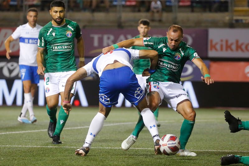 Marcelo Díaz fue una de las figuras de Audax Italiano ante la UC.