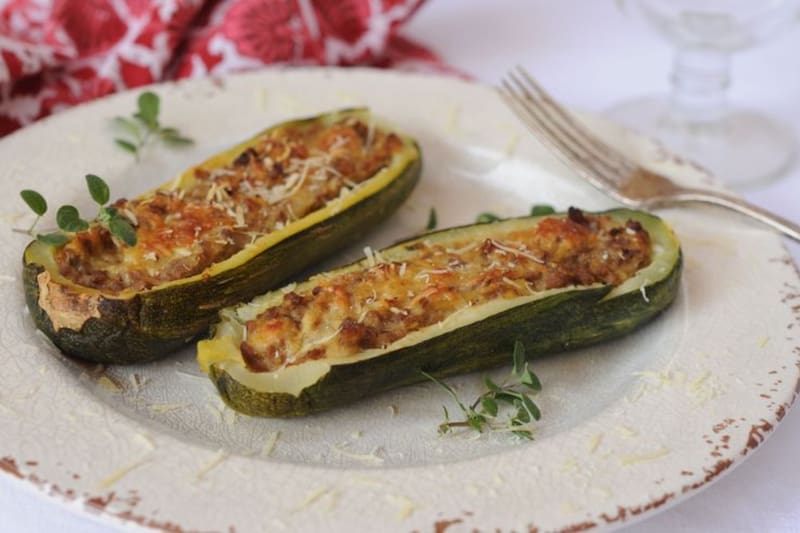 Este zapallo italiano relleno es muy fácil de preparar.