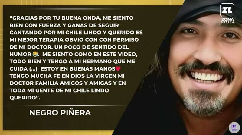 El artista aseguró que se siente con ánimo y fuerza. Créditos: Instagram