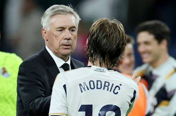 El emocionante homenaje de Real Madrid a Luka Modric y Carlo Ancelotti