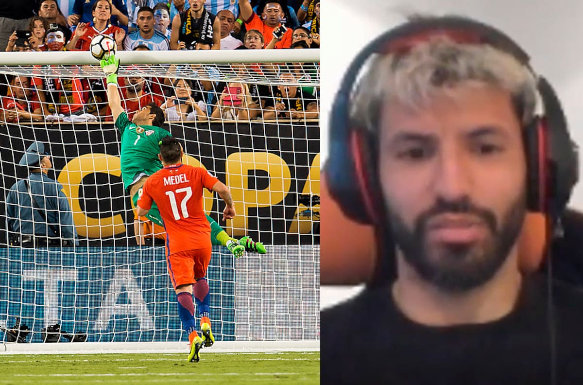 "Me la sacó el hijo de...": Kun Agüero recordó la gran atajada de Claudio Bravo