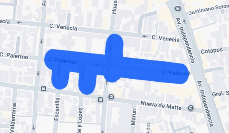 Estas calles se verán afectadas por corte de luz. Créditos: Enel.