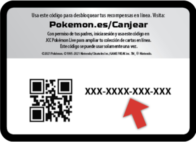 Los códigos son de un solo uso.