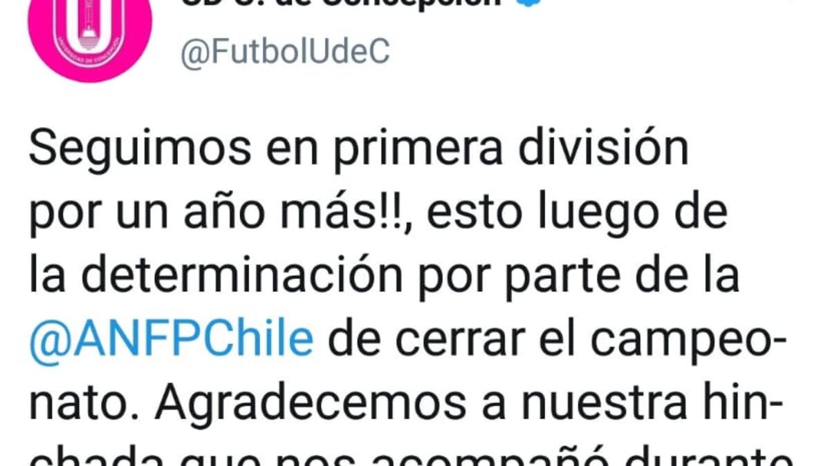 La alegría de U. de Concepción: "¡Seguimos en Primera por un año más!"