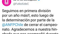 La alegría de U. de Concepción: "¡Seguimos en Primera por un año más!"