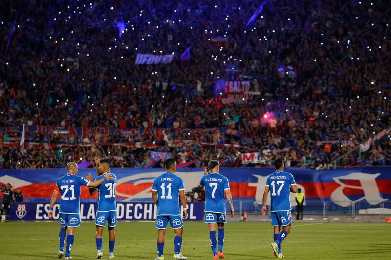 Universidad de Chile en el Estadio Nacional.
