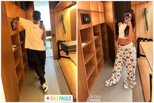 Vinícius Jr y Key Alves subieron una foto en el mismo lugar a través de sus cuentas de Instagram