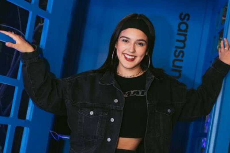 Tati Fernández en evento de telefonía/ Instagram