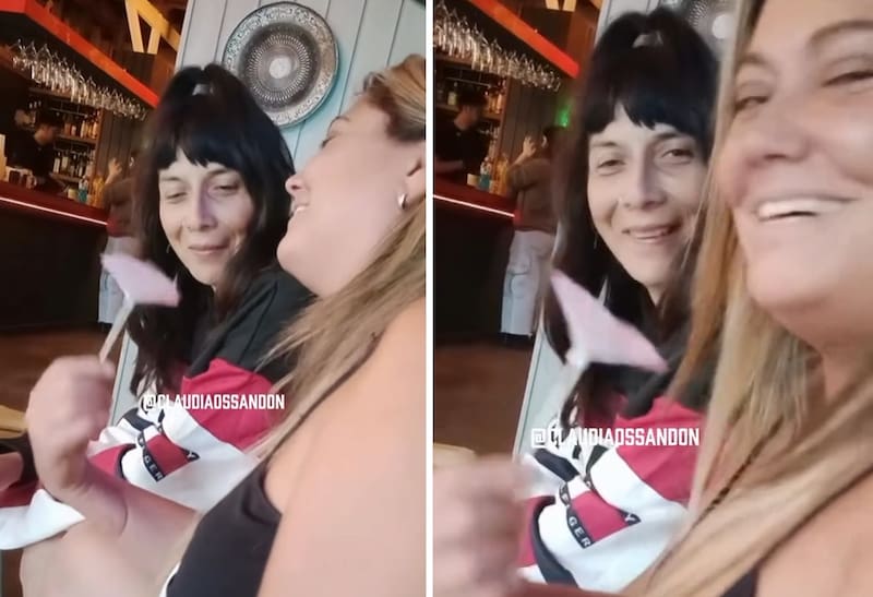 La gemela se divertía junto a su amiga previo al escándalo. Créditos: Instagram