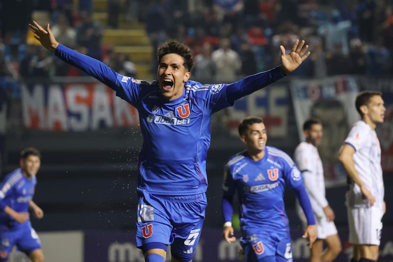 El delantero de U. de Chile que debutó con gol. Foto: Aton