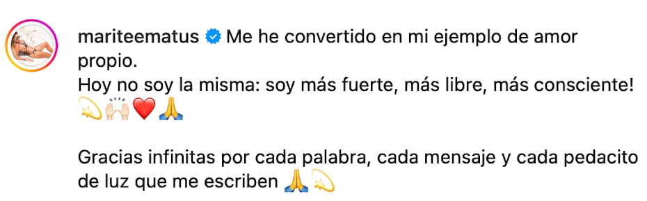 La modelo reapareció en redes sociales.