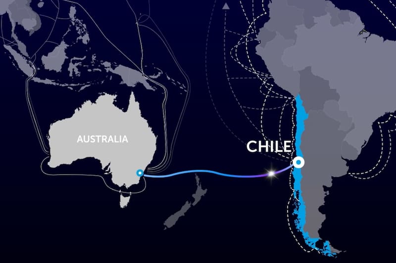 Permitirá conectividad directa entre Chile y Australia.