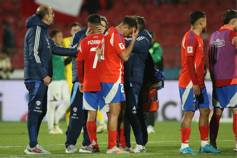 de la Selección Chilena, tras caer ante Bolivia en el Estadio Nacional. Foto: Agencia Aton.