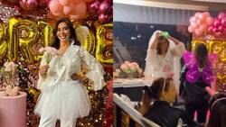 Con Bernardo Borgeat en tamaño real: Así festejó Carmen Gloria Arroyo su despedida de soltera