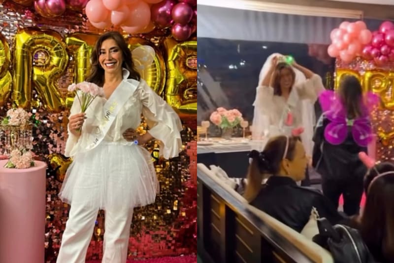 celebró su despedida de soltera.