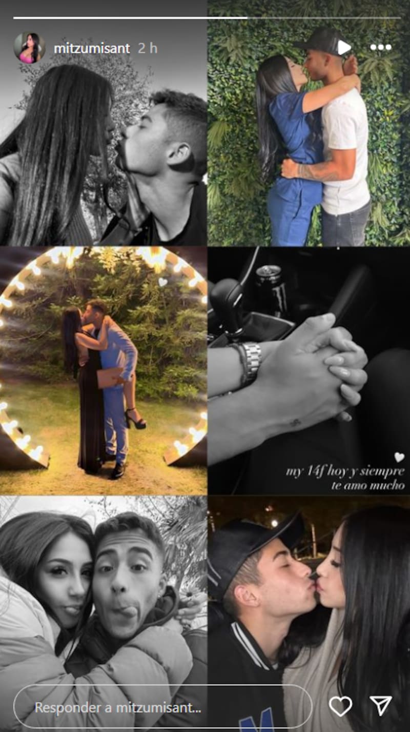 compartió una romántica postal por el Día de San Valentín.