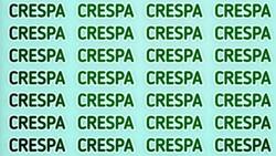 Test Visual: ¿Podrás encontrar la palabra diferente a "CRESPA" en menos de 10 segundos?