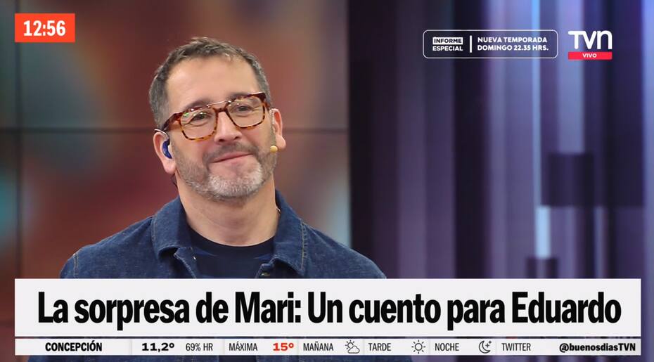 La tierna sorpresa de María Luisa Godoy a Eduardo Fuentes en "Buenos Días a Todos".