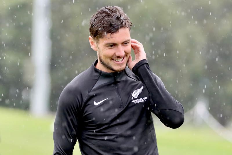 Marco Rojas en su regreso a la Selección de Nueva Zelanda.