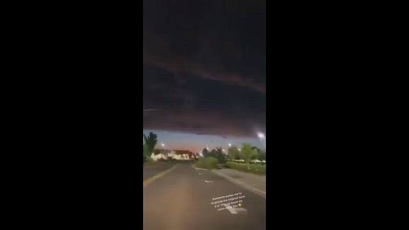 La grabación fue captada desde la carretera, pero no por el descarrilamiento del tren en Ohio.