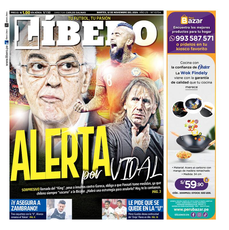 Portada Diario Líbero