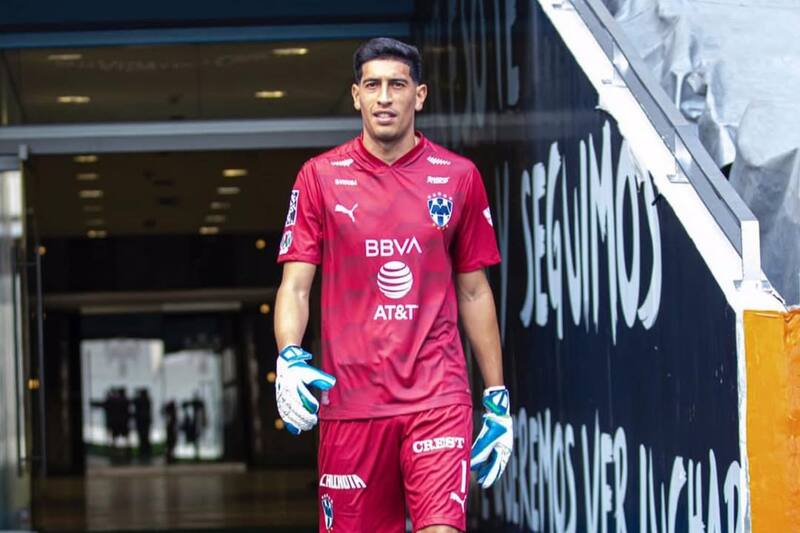El arquero en su paso por Monterrey. Foto: Instagram Esteban Andrada.