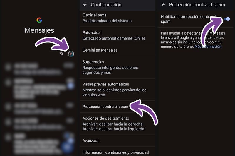 Sigue estos pasos para evitar los mensajes no deseados.