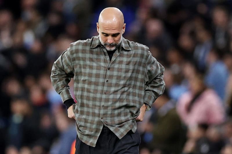 Pep Guardiola, cuestionado en el City. Foto: EFE.