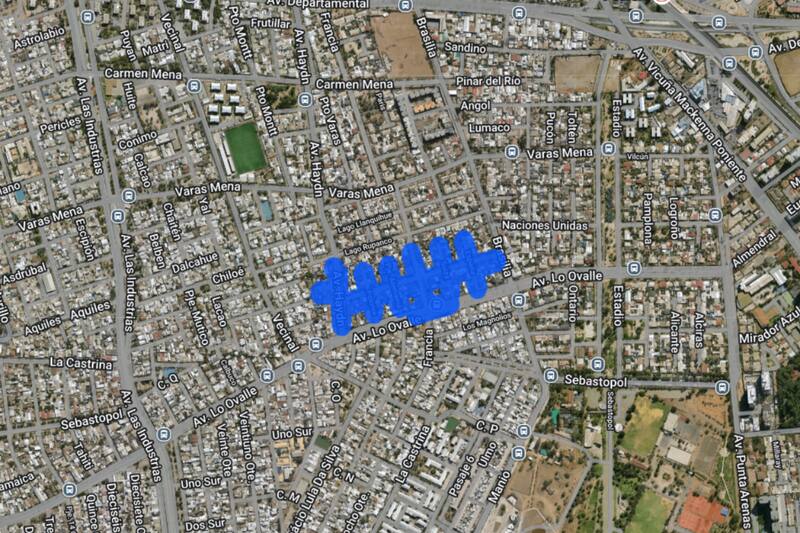 Sector afectado por corte de luz.