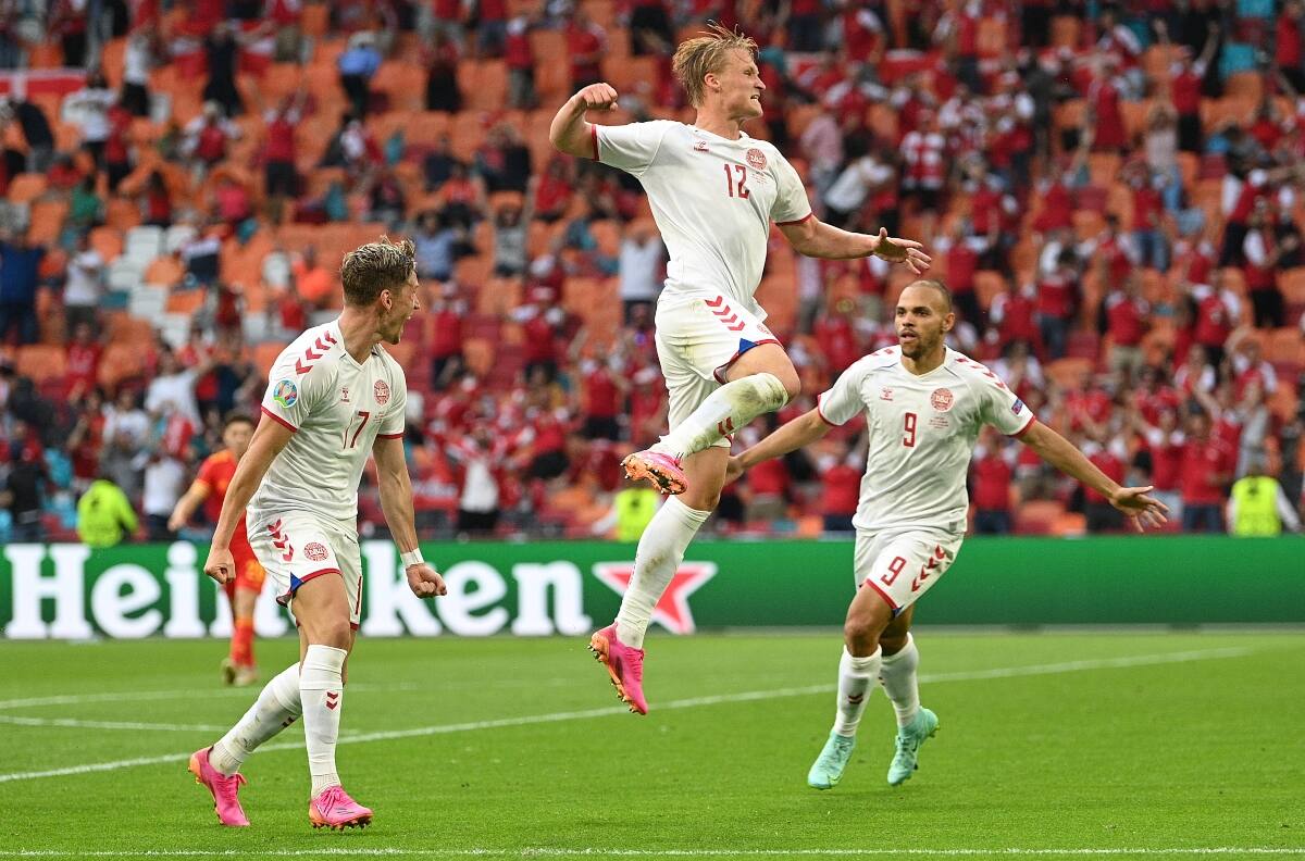 Dinamarca pasó por arriba de Gales y ahora espera rival para los cuartos de final en la Eurocopa